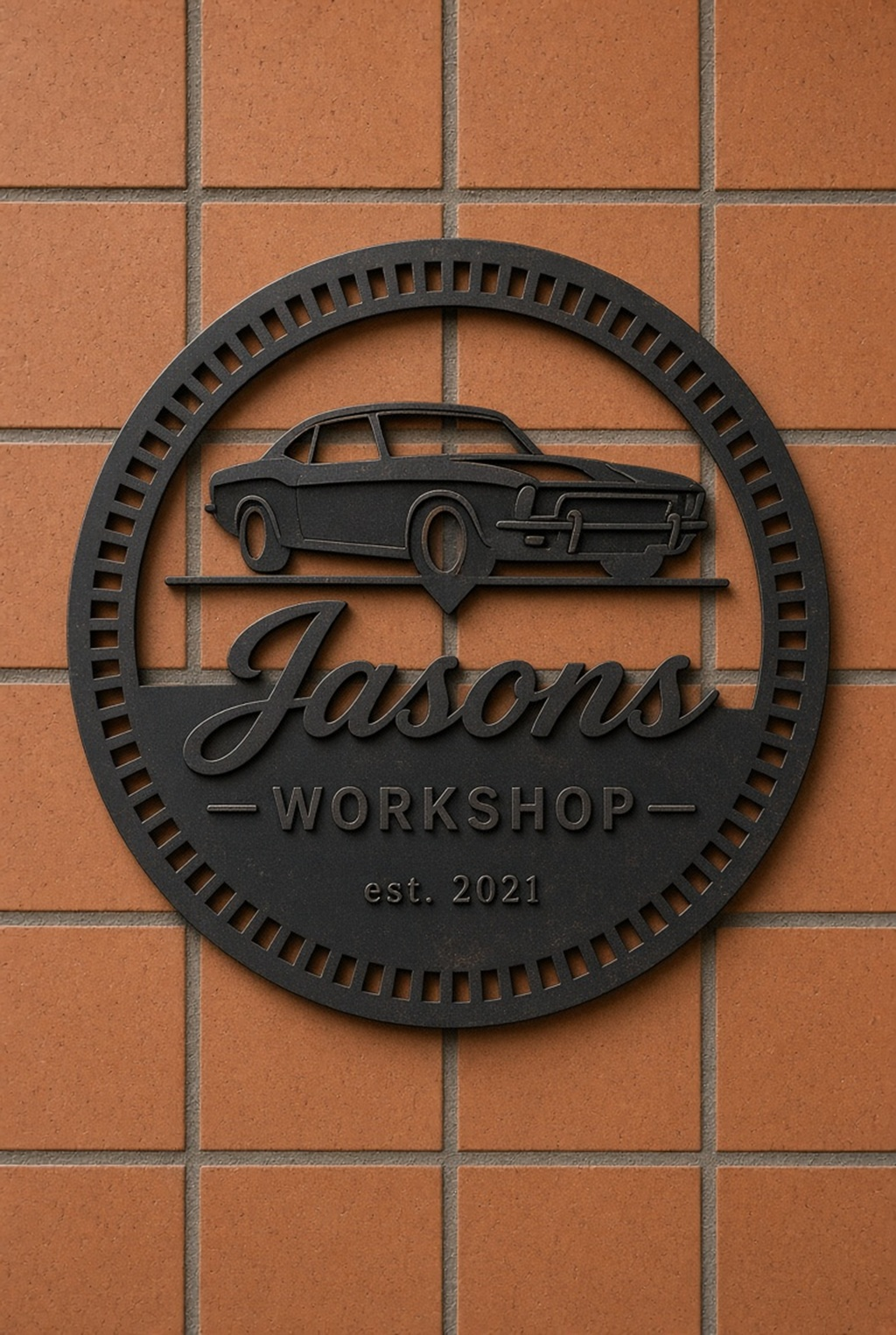 Personalized Custom Metal Sign Classic Car Workshop