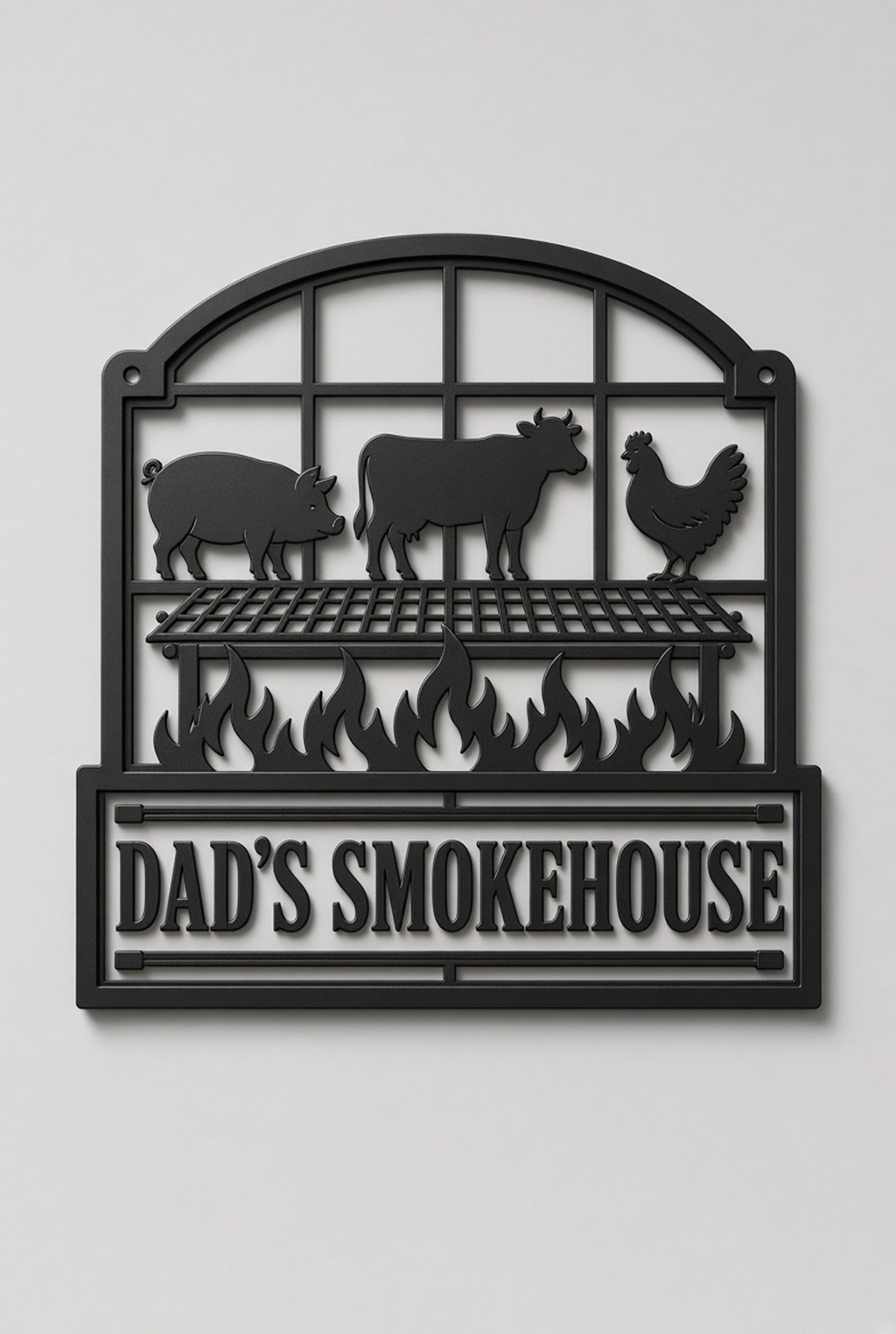 Personalized Custom Metal Sign Farm BBQ Smokehouse