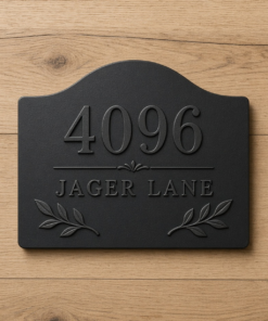 Personalized Custom Metal Sign House Number Address Plaque